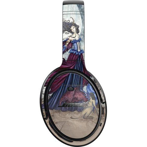 Amy Brown The Moon is Calling Fairy and Dragon Bose QuietComfort 35 Headphones Skin