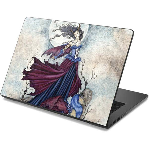 Amy Brown The Moon is Calling Fairy and Dragon Dell Chromebook Skin