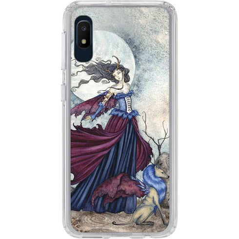 Amy Brown The Moon is Calling Fairy and Dragon Galaxy A10e Clear Case
