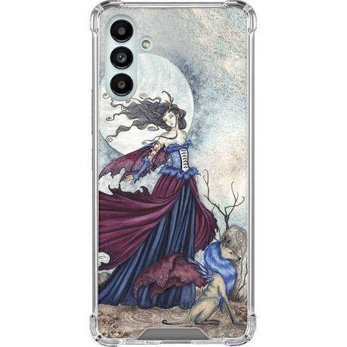 Amy Brown The Moon is Calling Fairy and Dragon Galaxy A13 5G Clear Case