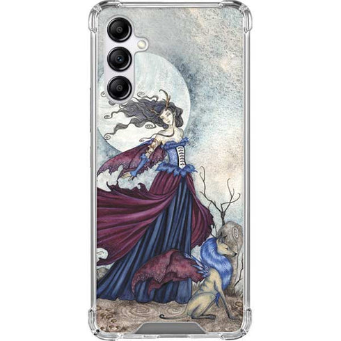 Amy Brown The Moon is Calling Fairy and Dragon Galaxy A14 5G Clear Case