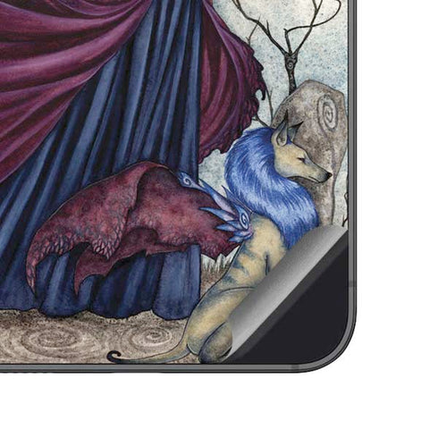 Amy Brown The Moon is Calling Fairy and Dragon Galaxy A14 5G Skin