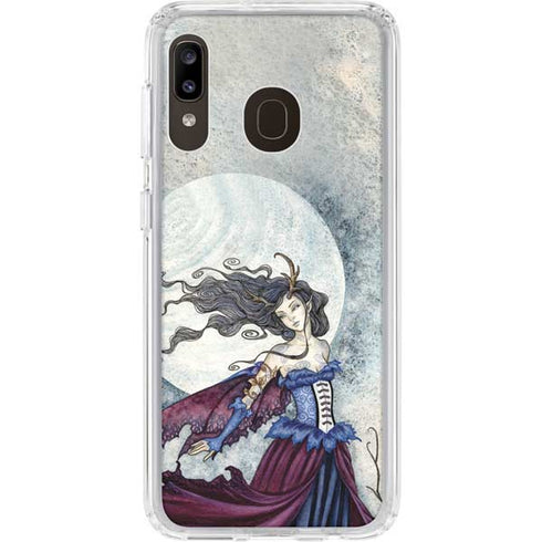 Amy Brown The Moon is Calling Fairy and Dragon Galaxy A20 Clear Case