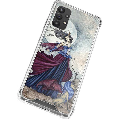 Amy Brown The Moon is Calling Fairy and Dragon Galaxy A32 5G Clear Case