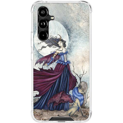 The Moon is Calling Fairy and Dragon by Amy Brown Galaxy A54 5G Clear Case