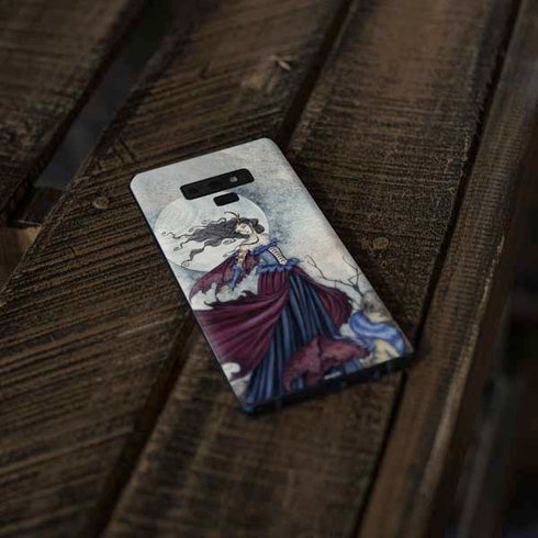 Amy Brown The Moon is Calling Fairy and Dragon Galaxy Note 9 Skin