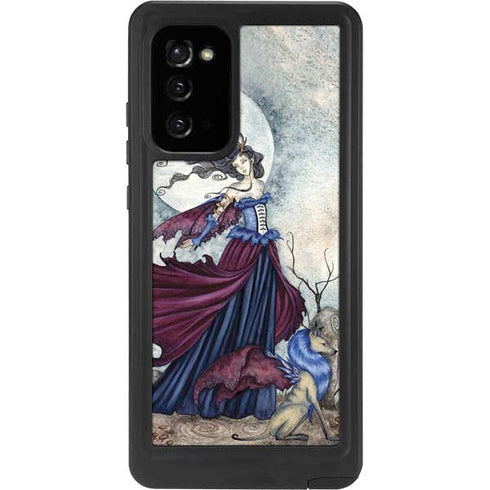 Amy Brown The Moon is Calling Fairy and Dragon Galaxy Note20 5G Waterproof Case