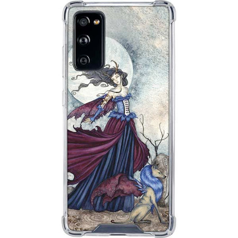 Amy Brown The Moon is Calling Fairy and Dragon Galaxy S20 FE Clear Case