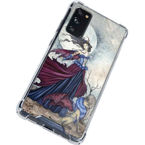 Amy Brown The Moon is Calling Fairy and Dragon Galaxy S20 FE Clear Case