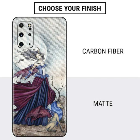Amy Brown The Moon is Calling Fairy and Dragon Galaxy S20 Plus Skin