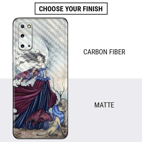 Amy Brown The Moon is Calling Fairy and Dragon Galaxy S20 Skin