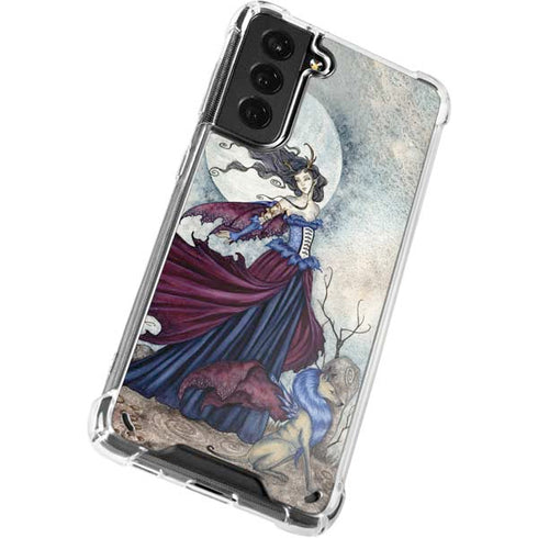 Amy Brown The Moon is Calling Fairy and Dragon Galaxy S21 5G Clear Case
