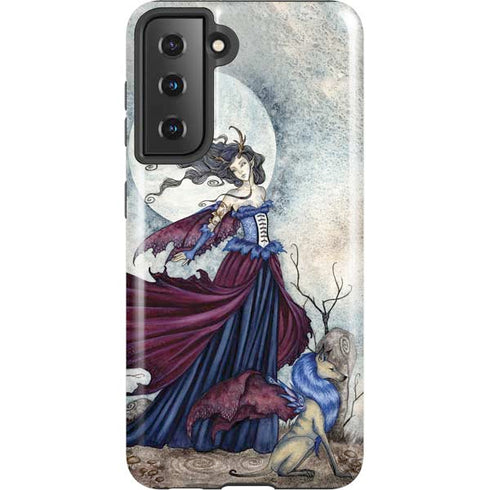 Amy Brown The Moon is Calling Fairy and Dragon Galaxy S21 5G Pro Case