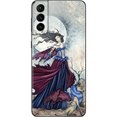 Amy Brown The Moon is Calling Fairy and Dragon Galaxy S21 5G Skin