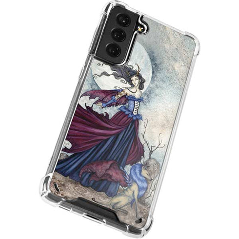 Amy Brown The Moon is Calling Fairy and Dragon Galaxy S21 Plus 5G Clear Case