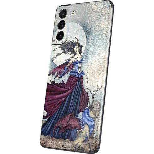 Amy Brown The Moon is Calling Fairy and Dragon Galaxy S21 Plus 5G Skin