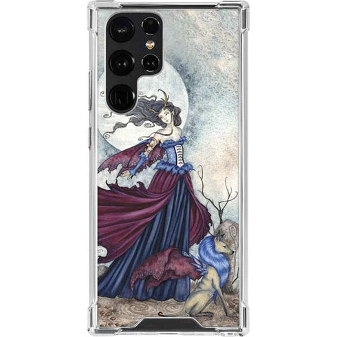 Amy Brown The Moon is Calling Fairy and Dragon Galaxy S22 Ultra Clear Case