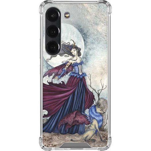 Amy Brown The Moon is Calling Fairy and Dragon Galaxy S23 Clear Case