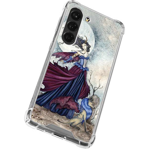 Amy Brown The Moon is Calling Fairy and Dragon Galaxy S23 Clear Case