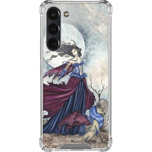 Amy Brown The Moon is Calling Fairy and Dragon Galaxy S23 Plus Clear Case