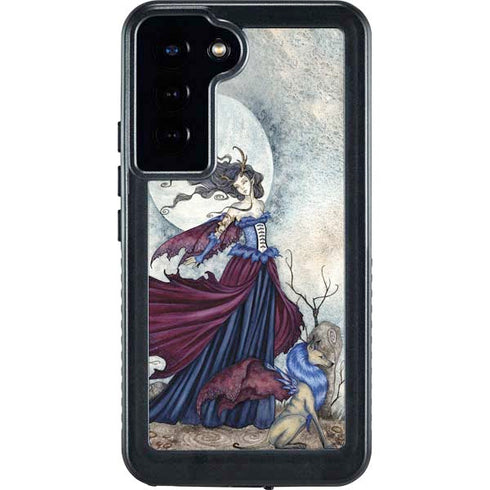 Amy Brown The Moon is Calling Fairy and Dragon Galaxy S23 Plus Waterproof Case