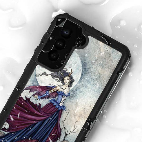 Amy Brown The Moon is Calling Fairy and Dragon Galaxy S23 Waterproof Case