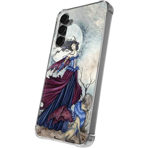 The Moon is Calling Fairy and Dragon by Amy Brown Galaxy S24 Plus Clear Case