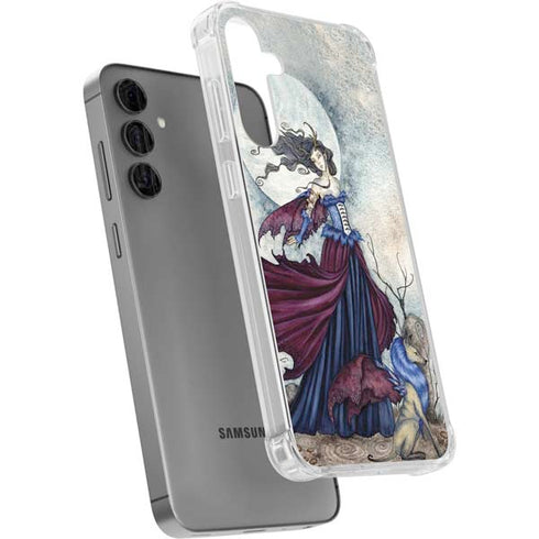The Moon is Calling Fairy and Dragon by Amy Brown Galaxy S24 Plus Clear Case