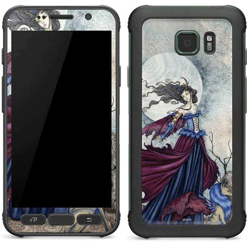 Amy Brown The Moon is Calling Fairy and Dragon Galaxy S7 Active Skin