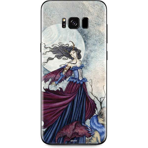 Amy Brown The Moon is Calling Fairy and Dragon Galaxy S8 Skin