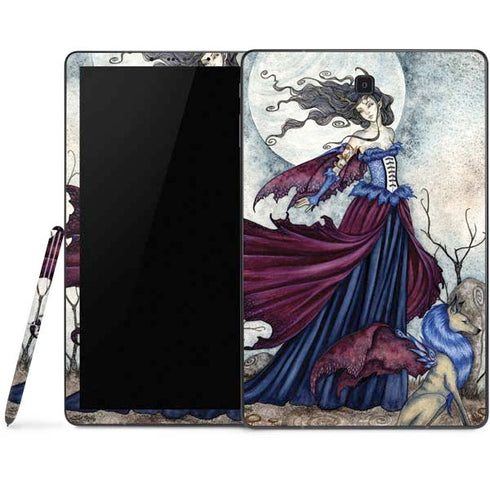 Amy Brown The Moon is Calling Fairy and Dragon Samsung Galaxy Tab Skin