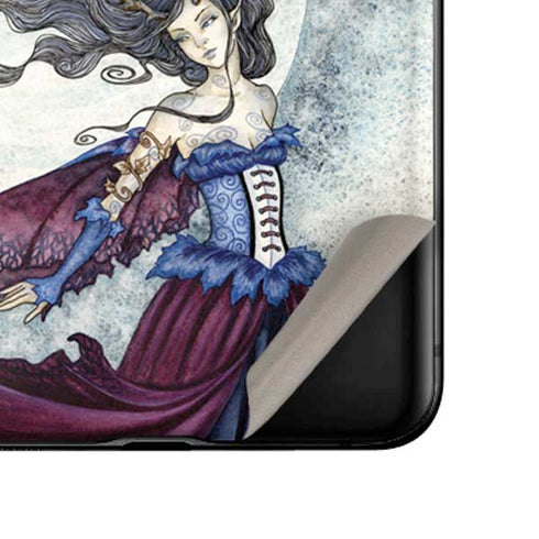 Amy Brown The Moon is Calling Fairy and Dragon Galaxy Z Flip Skin