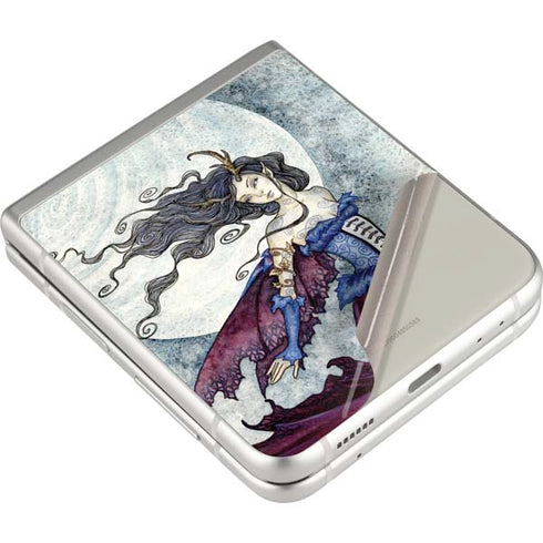 Amy Brown The Moon is Calling Fairy and Dragon Galaxy Z Flip3 5G Skin