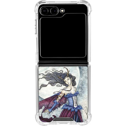 The Moon is Calling Fairy and Dragon by Amy Brown Galaxy Z Flip5 5G Clear Case