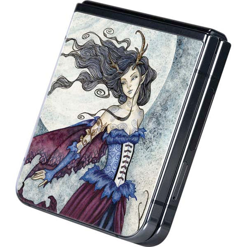 The Moon is Calling Fairy and Dragon by Amy Brown Galaxy Z Flip5 5G Skin