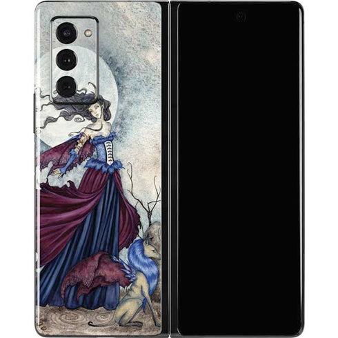 Amy Brown The Moon is Calling Fairy and Dragon Galaxy Z Fold2 5G Skin