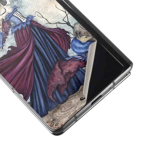Amy Brown The Moon is Calling Fairy and Dragon Galaxy Z Fold2 5G Skin