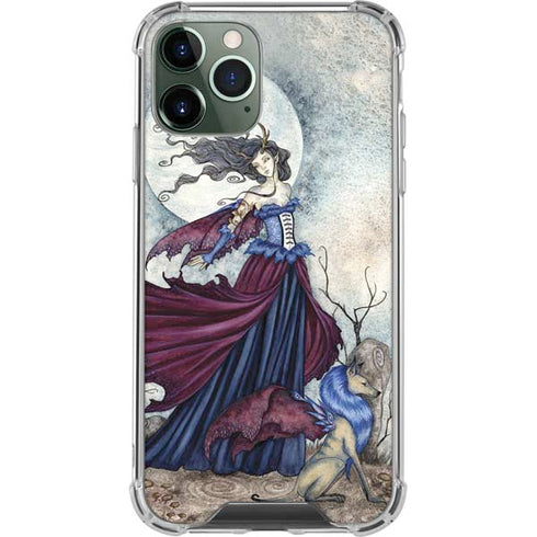 The Moon is Calling Fairy and Dragon by Amy Brown iPhone 11 Pro Max Clear Case