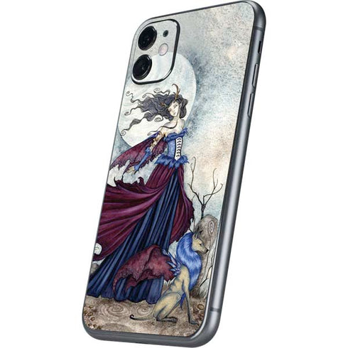 Amy Brown The Moon is Calling Fairy and Dragon iPhone 11 Skin