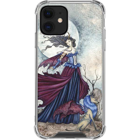 Amy Brown The Moon is Calling Fairy and Dragon iPhone 12 Mini Clear Case