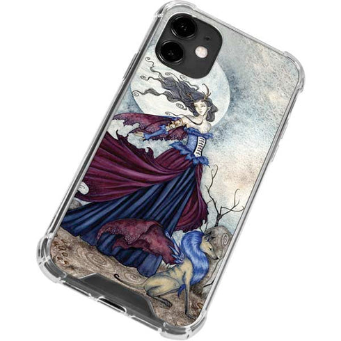 Amy Brown The Moon is Calling Fairy and Dragon iPhone 12 Mini Clear Case