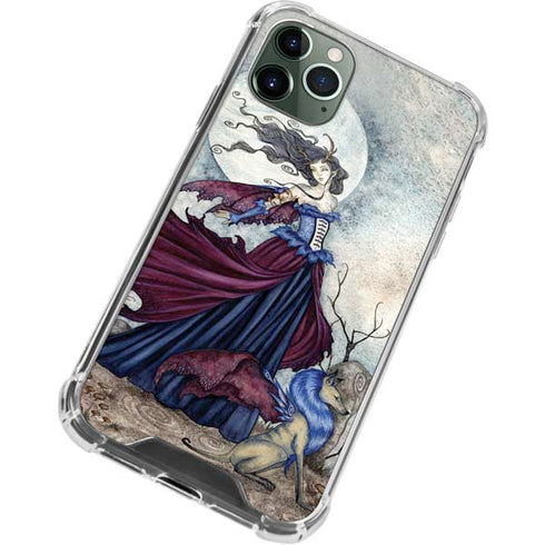 Amy Brown The Moon is Calling Fairy and Dragon iPhone 12 Pro Clear Case