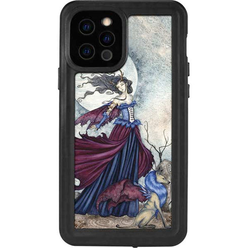 Amy Brown The Moon is Calling Fairy and Dragon iPhone 12 Pro Waterproof Case