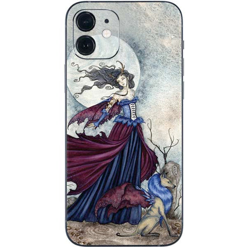 Amy Brown The Moon is Calling Fairy and Dragon iPhone 12 Skin