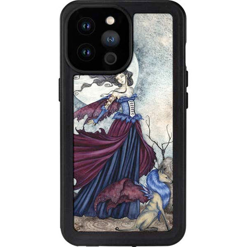 Amy Brown The Moon is Calling Fairy and Dragon iPhone 14 Pro Max Waterproof Case