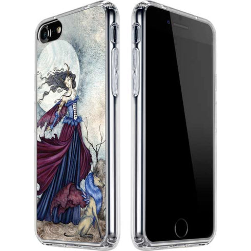 Amy Brown The Moon is Calling Fairy and Dragon iPhone SE (2nd & 3rd Gen) Clear Case