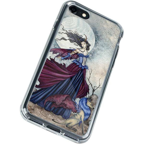 Amy Brown The Moon is Calling Fairy and Dragon iPhone SE (2nd & 3rd Gen) Clear Case