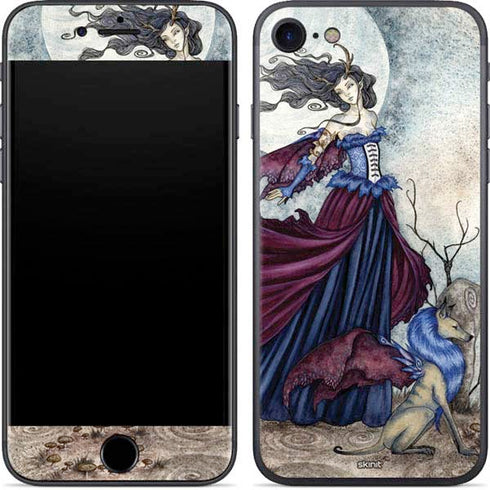 Amy Brown The Moon is Calling Fairy and Dragon iPhone SE (2nd & 3rd Gen) Skin