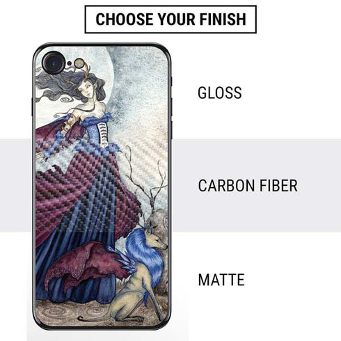 Amy Brown The Moon is Calling Fairy and Dragon iPhone SE (2nd & 3rd Gen) Skin