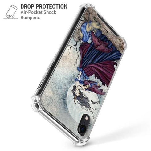 The Moon is Calling Fairy and Dragon by Amy Brown iPhone XR Clear Case